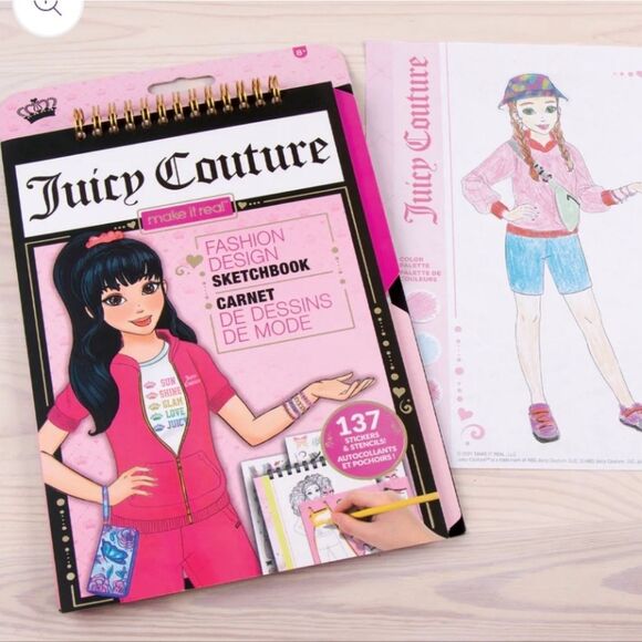 Juicy Couture Make It Real Fashion Design Sketchbook - Picture 7 of 9